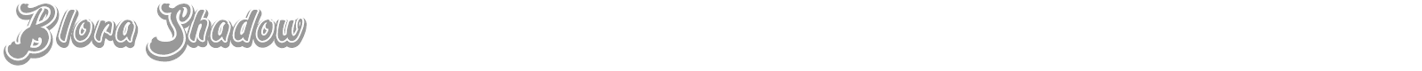 Blora Shadow font preview